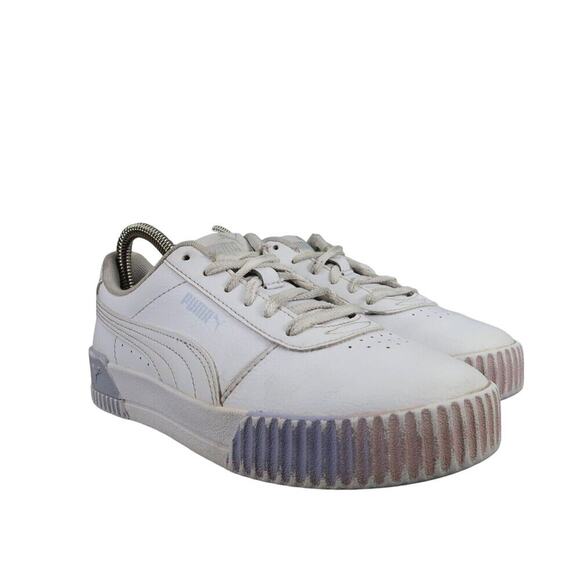 Puma Shoes Womens 7 Sneakers Lifestyle Trainers Carina Street Pastel Platform - Picture 1 of 12